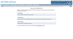 Desktop Screenshot of eprints.kfupm.edu.sa